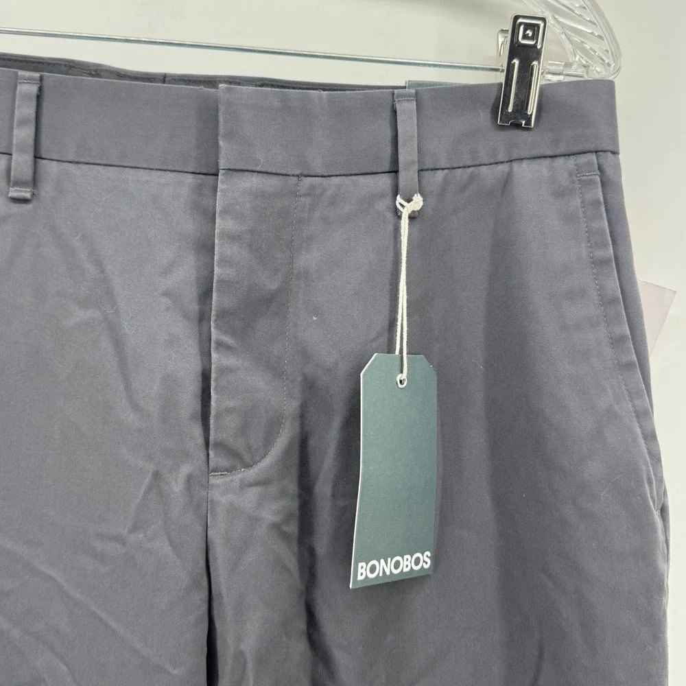 Bonobos Weekday Warriors Grey Straight Leg Non-Iron Dress Pants 30x32 NEW
